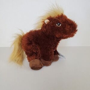 Webkinz Lil Kinz Horse Plush Ganz Brown Blonde HS103 Sealed Code NWT